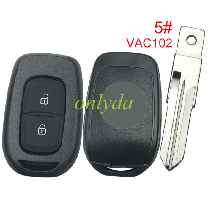 For 2 button remote key blank with LO, please choose the blade