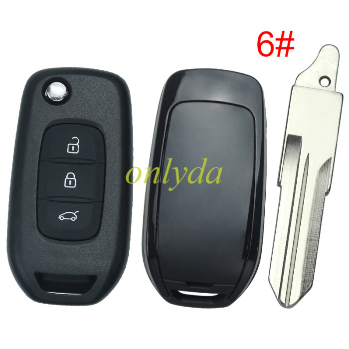 Copy For 3 button flip remote key blank,please choose the balde(no logo)