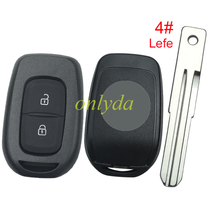 For Renault 2 button remote key blank with badge, please choose the blade