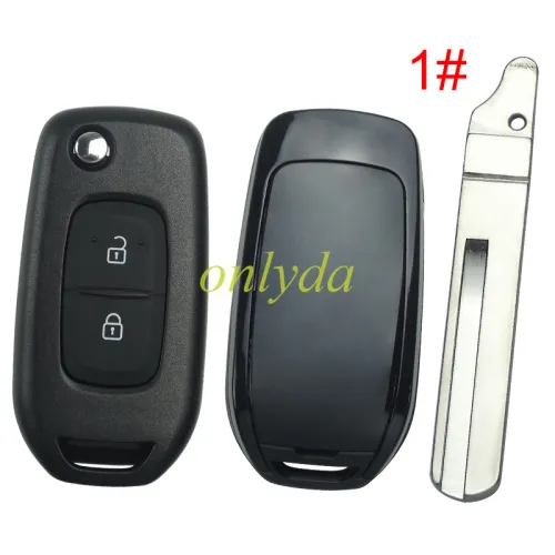 2 button flip remote key blank,please choose the balde(no logo)