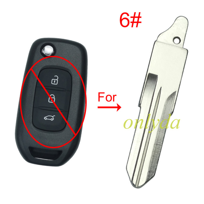 For flip remote key blank blade ,please choose the blade
