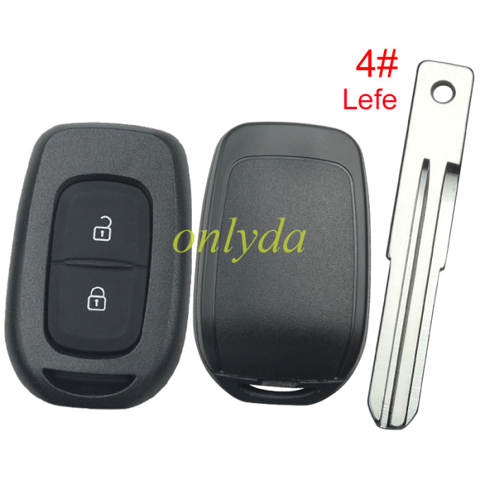 For 2 button remote key blank without LO, please choose the blade