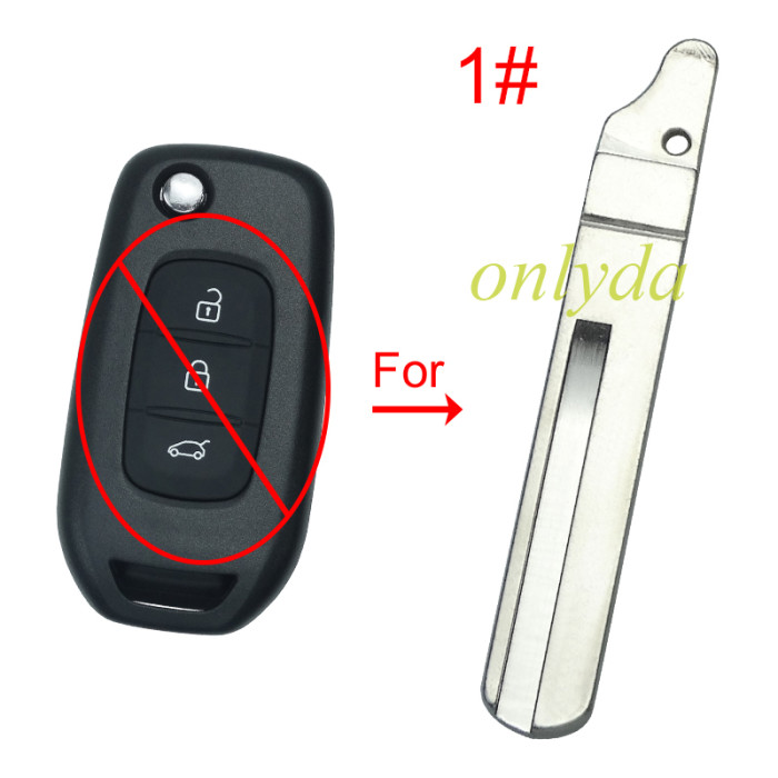 For flip remote key blank blade ,please choose the blade