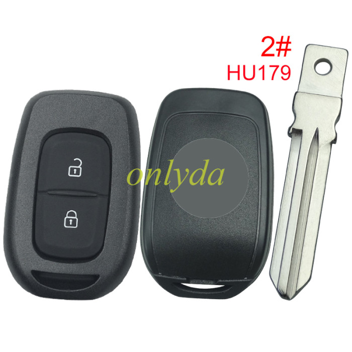 For 2 button remote key blank with LO, please choose the blade