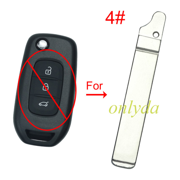 For flip remote key blank blade ,please choose the blade
