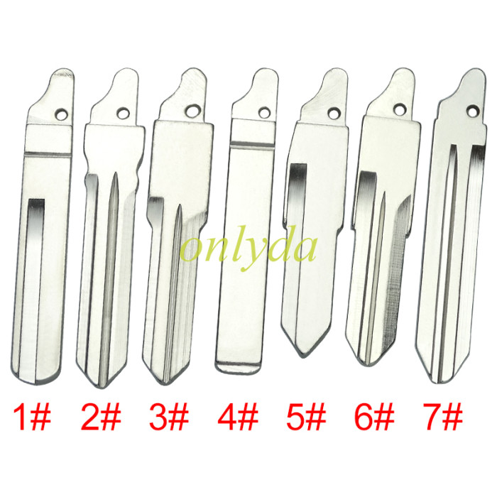 For flip remote key blank blade ,please choose the blade