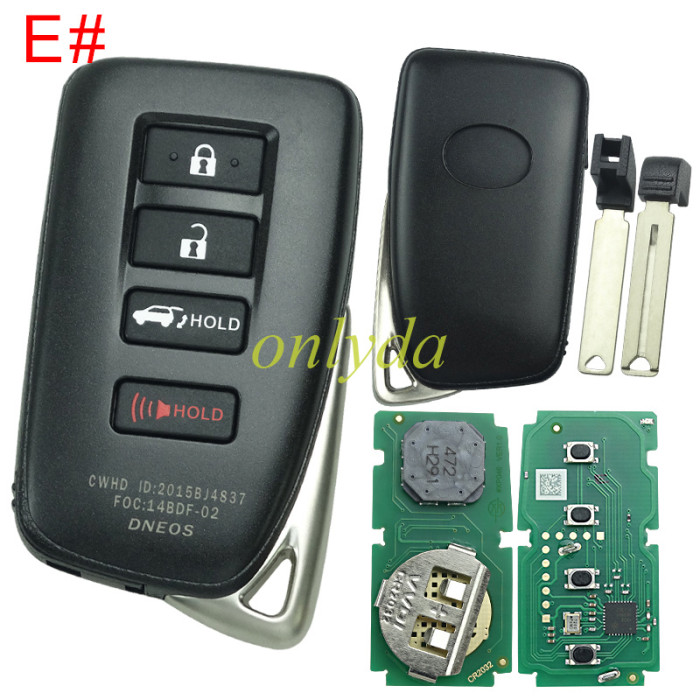 Xhorse XSTO01EN TOY.T for Toyota XM38 Smart Key with Key Shell Support 4D 8A 4A chip for Toyota Lexus pls choose key case style