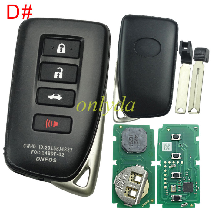 Xhorse XSTO01EN TOY.T for Toyota XM38 Smart Key with Key Shell Support 4D 8A 4A chip for Toyota Lexus pls choose key case style