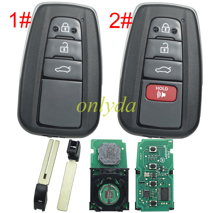 KEYDIY TDB36-3 TDB36-4 KD Smart Key Universal Remote Control With Toyota 4D chip ,please choose the key shell