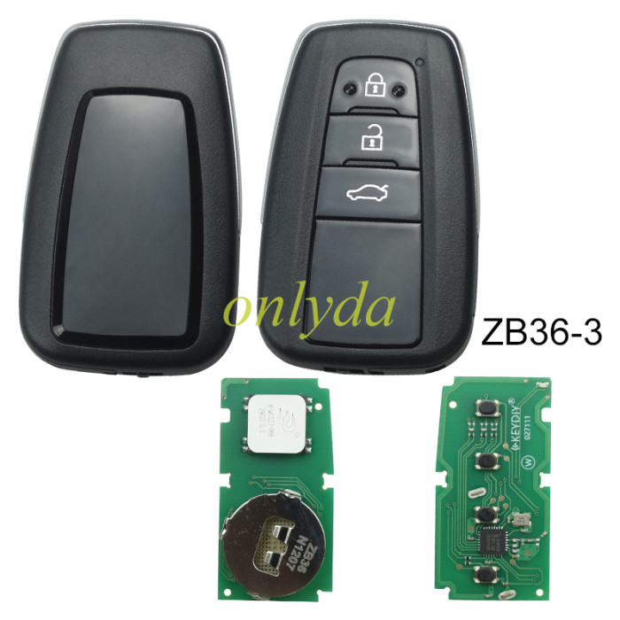 KEYDIY Remote key 2/3/4 button ZB36-2 ZB36-3 ZB36-4 smart key for KDX2 and KD MAX