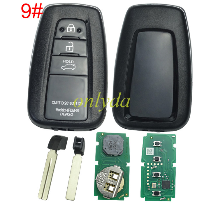 Xhorse XSTO01EN TOY.T for Toyota XM38 Smart Key with Key Shell Support 4D 8A 4A chip for Toyota Lexus pls choose key case style
