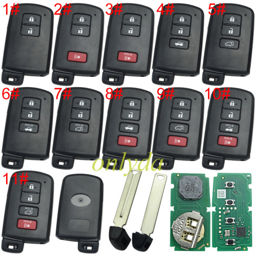 Xhorse XSTO01EN TOY.T for Toyota XM38 Smart Key with Key Shell Support 4D 8A 4A chip for Toyota Lexus pls choose key case style