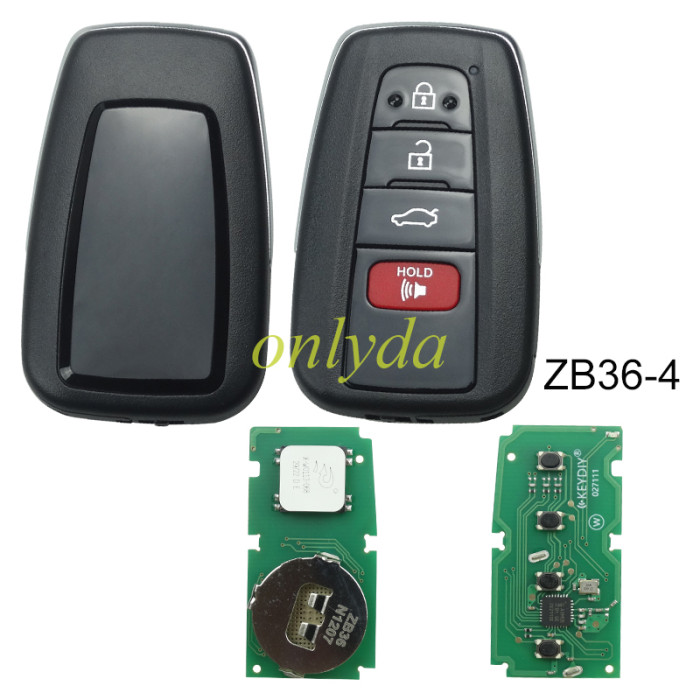 KEYDIY Remote key 2/3/4 button ZB36-2 ZB36-3 ZB36-4 smart key for KDX2 and KD MAX
