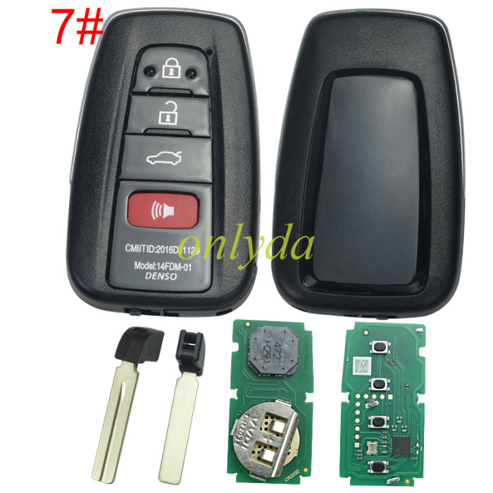 Xhorse XSTO01EN TOY.T for Toyota XM38 Smart Key with Key Shell Support 4D 8A 4A chip for Toyota Lexus pls choose key case style