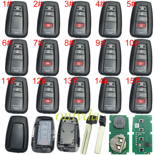 Xhorse XSTO01EN TOY.T for Toyota XM38 Smart Key with Key Shell Support 4D 8A 4A chip for Toyota Lexus pls choose key case style