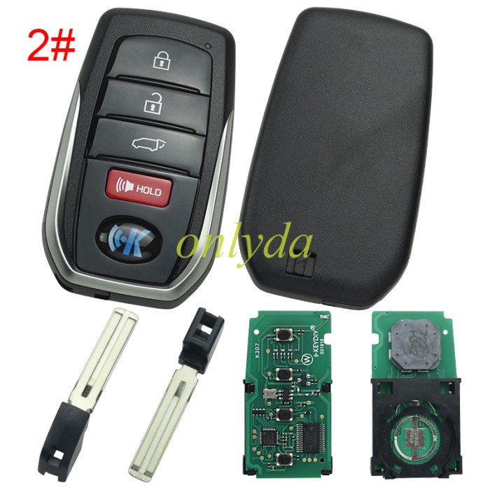 KEYDIY TDB01 KD Smart Key Universal Remote Control With Toyota 4D chip ,please choose the key shell