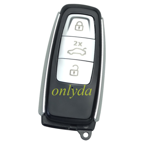 Audi 3 button remote key blank with blade no badge