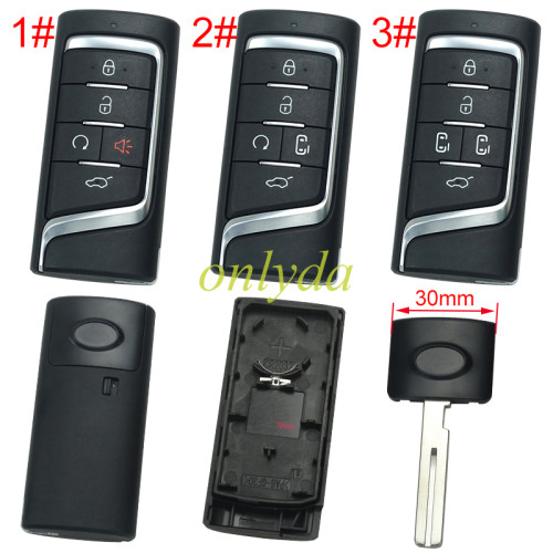 For Trumpchi GS8 remote key shell ， pls choose button model