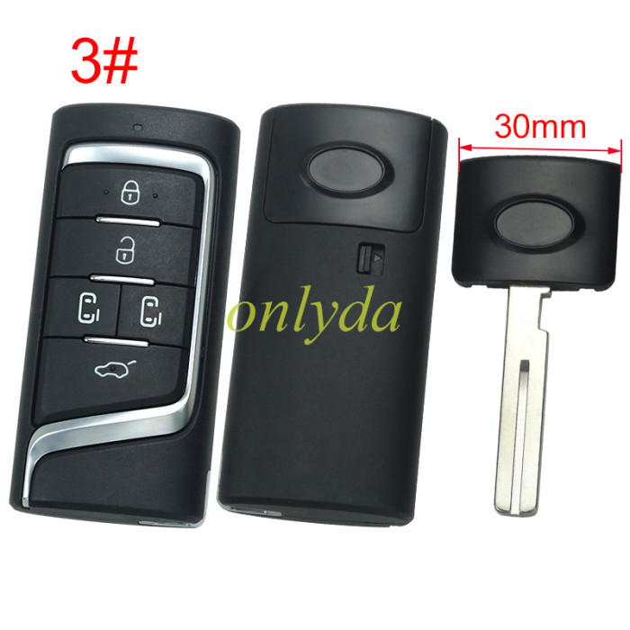 For Trumpchi GS8 remote key shell ， pls choose button model