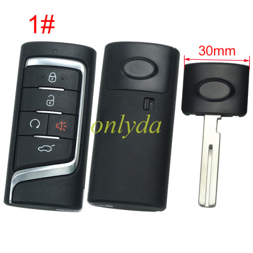 For Trumpchi GS8 remote key shell ， pls choose button model