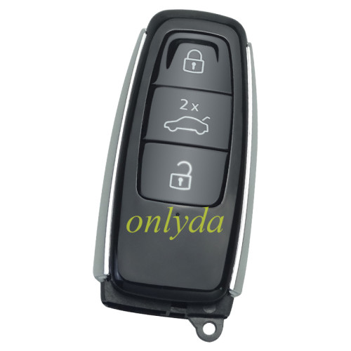 for Audi 3 button remote key blank without badge,it is Painted