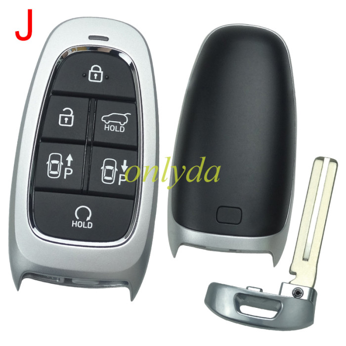 For Hyundai remote key blank without logo , please choose button