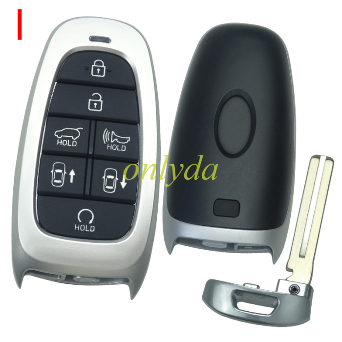 For Hyundai remote key blank with badge , please choose button