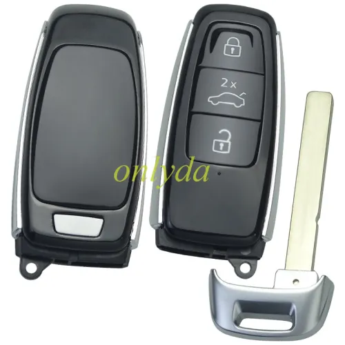 for Audi 3 button remote key blank without badge,it is Painted