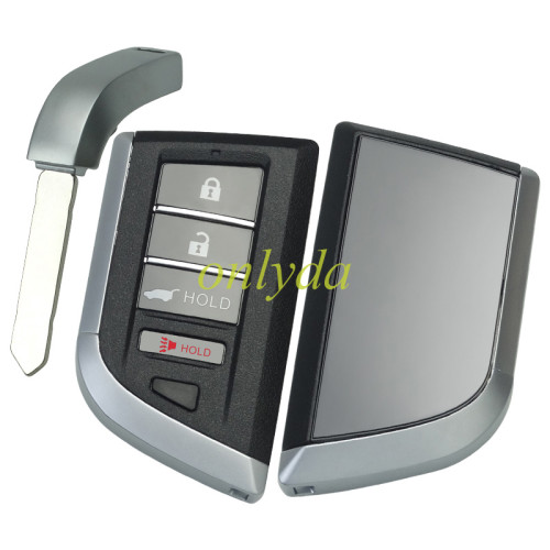 For Acura 3+1button remote Key Shell with blade