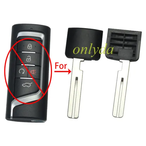 For Trumpchi  GS4 GA8 emergency  key blade 24.5MM