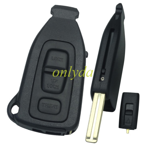 For Lexus 3 Button remote key blank with blade without badge