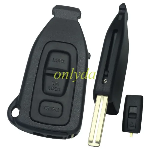 For Lexus 3 Button remote key blank with blade without badge