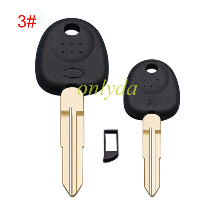 For Kia Emmergency key blade，The key blade is yellow, pls choose blade