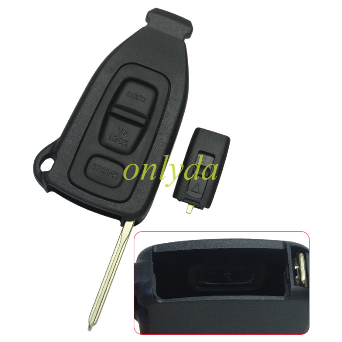 For Lexus 3 Button remote key blank with blade without badge