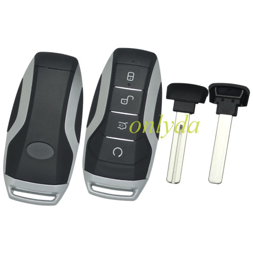 For BYD 4 button  remote key blank with blade