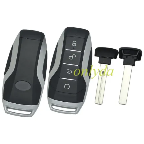 For BYD 4 button  remote key blank with blade