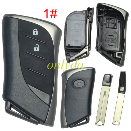 For Toyota  modified remote key blank with blade with badge , pls choose button