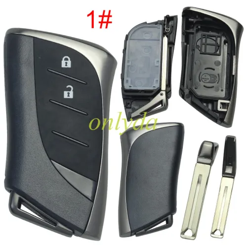 For Toyota  modified remote key blank with blade without badge , pls choose button