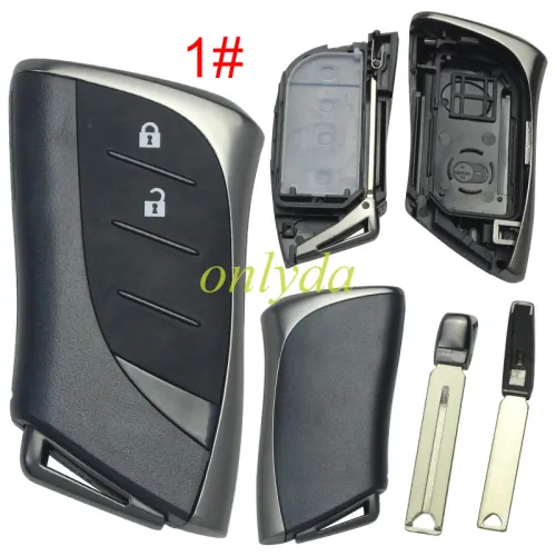 For Toyota  modified remote key blank with blade without badge , pls choose button