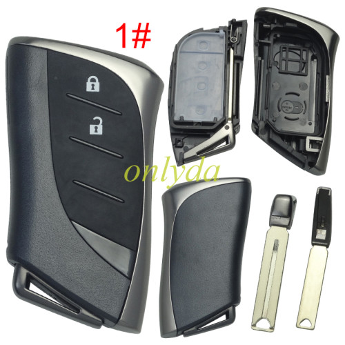 For Lexus  modified remote key blank with blade without badge , pls choose button