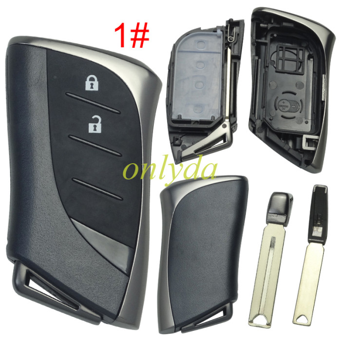 For Lexus  modified remote key blank with blade without badge , pls choose button