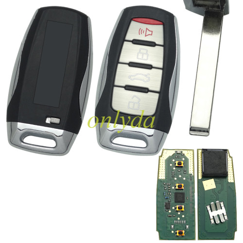Original GWM  Great Wall HAVAL 4 button remote key with trunk  ASK with 434MHZ, with Type 47 Plus transponder chip
