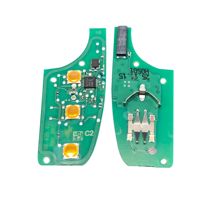 Citroen opel Vauxhall Fiat JEEP 3 button remote key NCF296XMT Hitag AES 433mhz #C2 before 2023， original PCB+aftermarket key shell