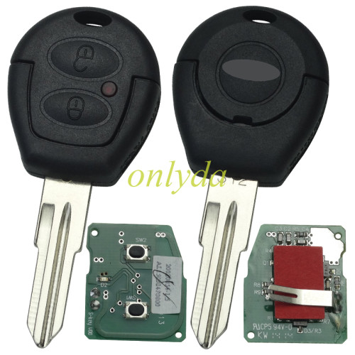 Original  Chery  QQ Remote  key 2 button code  9DW  315mhz