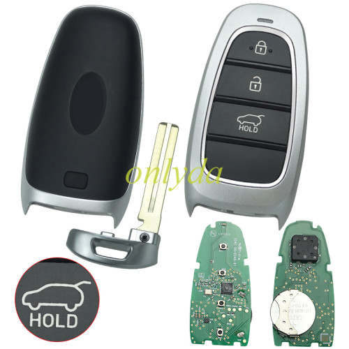 Original Hyundai Tucson 2022 smart key 3 buttons 433mhz 47chip   95440-N9020 original PCB+ Original shell