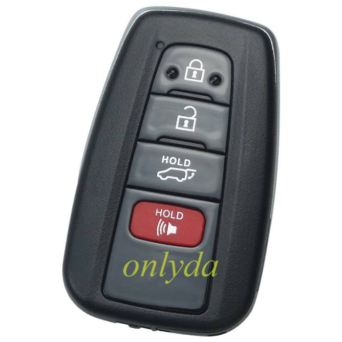 For Toyota 3+1 button remote key with blade     HYQ14FBC 0351 BOARD PRUIS &314mhz-312mhz with  HOLD button SUV Size: 7x4.2x1.4cm / 2.76''x1.65''x0.55''(L*W*H) H / 8A chip P4:A9A9