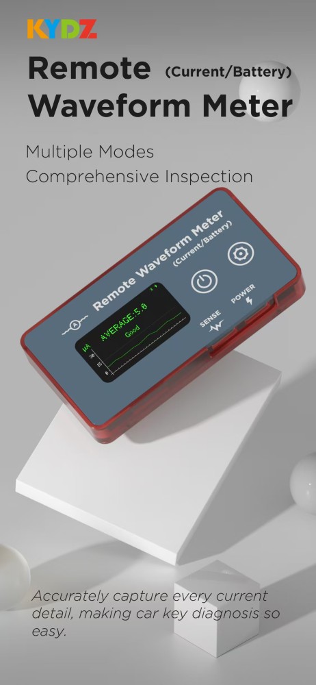 KYDZ test car remote control current waveform meter + car remote control frequency meter