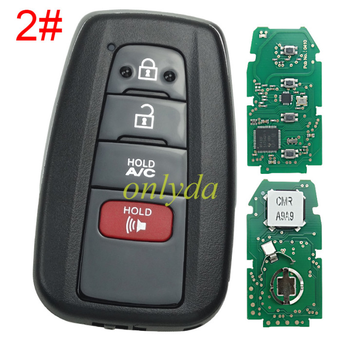 for Toyota 2+1/3+1 button remote key with blade    314.3 MHz Smart Key Fob Keyless Entry Remote Fit for Toyota Prius 2021-2023 ASK System HYQ14FLA 231451-0351 &314mhz-312mhz HYQ14FBE, 89904-47790  Size: 7x4.2x1.4cm / 2.76''x1.65''x0.55''(L*W*H) H / 8A chip  P4:A9A9