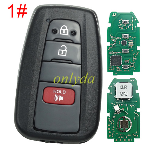 for Toyota 2+1/3+1 button remote key with blade    314.3 MHz Smart Key Fob Keyless Entry Remote Fit for Toyota Prius 2021-2023 ASK System HYQ14FLA 231451-0351 &314mhz-312mhz HYQ14FBE, 89904-47790  Size: 7x4.2x1.4cm / 2.76''x1.65''x0.55''(L*W*H) H / 8A chip  P4:A9A9
