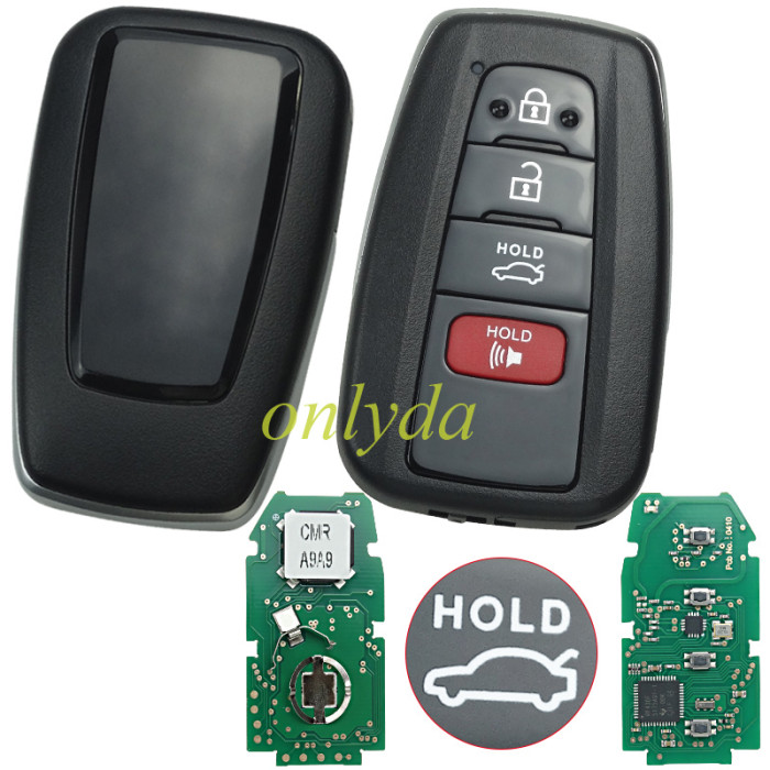 For Toyota 3+1 button remote key with blade     HYQ14FBC 0351 BOARD PRUIS &314mhz-312mhz Size: 7x4.2x1.4cm / 2.76''x1.65''x0.55''(L*W*H) H / 8A chip  P4:A9A9